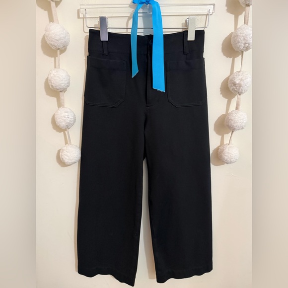 Anthropologie Maeve The Colette Wide Leg High Rise Cropped Pants: Ponte Edition - Picture 3 of 12